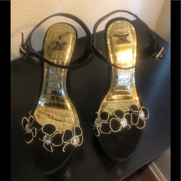 Shiekh Hollywood Suede Snake Ankle Platform 5" - Picture 13 of 15